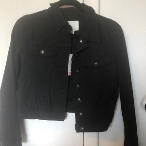 Black jean jacket